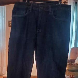Dark Blue stretch straight leg jeans
